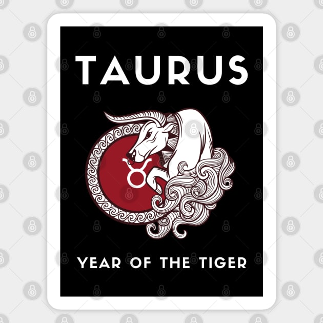 TAURUS / Year of the OX Magnet by KadyMageInk